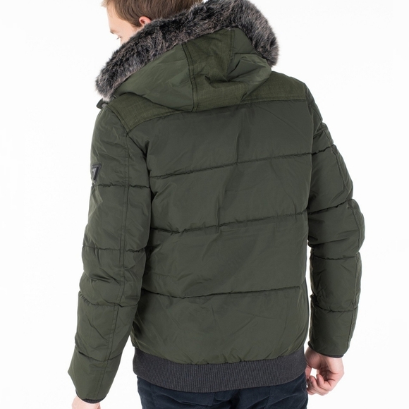 NEW GUESS Men's Aviator Puffer Jacket - Picture 3 of 11